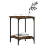 Mesa de centro madera de ingeniería roble ahumado 40x40x55 cm by , Coffee table - Ref: Foro24-832825, Price: 37,66 €, Discoun...