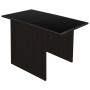 Mesa y sillas bistró jardín 3 pzas y cojines poli ratán marrón von , Gartensets - Ref: Foro24-42485, Preis: 229,63 €, Rabatt: %