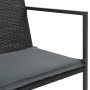 Set comedor de jardín 9 piezas y cojines ratán sintético negro von , Gartensets - Ref: Foro24-44445, Preis: 706,07 €, Rabatt: %