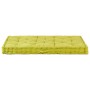 Cojín para palés algodón verde 120x80x10 cm by , Cushions for chairs and sofas - Ref: Foro24-48686, Price: 70,13 €, Discount: %