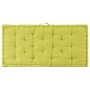 Cojín para palés algodón verde 120x80x10 cm by , Cushions for chairs and sofas - Ref: Foro24-48686, Price: 70,13 €, Discount: %