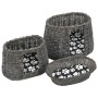 Cestas de gatos 3 uds con cojines sauce natural gris 47x34x60cm by , Cat furniture - Ref: Foro24-170772, Price: 94,38 €, Disc...