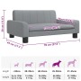 Cama para perros de tela gris claro 70x45x30 cm von , Betten für Hunde - Ref: Foro24-171858, Preis: 78,66 €, Rabatt: %