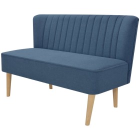 Sofá de tela azul 117x55,5x77 cm de , Sofás - Ref: Foro24-244072, Precio: 267,92 €, Descuento: %