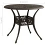 Bronze cast aluminum garden table 90x90x74 cm by vidaXL, Garden tables - Ref: Foro24-315585, Price: 225,74 €, Discount: %