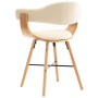 Sillas de comedor 4 uds cuero sintético y madera curvada crema by , dining chairs - Ref: Foro24-279497, Price: 602,58 €, Disc...