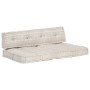 Kissen für Palettensofa hellbrauner Patchworkstoff von , Kissen für Stühle und Sofas - Ref: Foro24-287719, Preis: 147,49 €, R...
