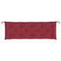 Cojín de banco de jardín tela Oxford rojo tinto 150x50x7 cm by , Cushions for chairs and sofas - Ref: Foro24-314965, Price: 3...