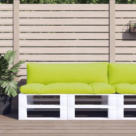Cojines para sofá de palets 2 unidades tela verde claro by , Cushions for chairs and sofas - Ref: Foro24-314656, Price: 51,62...