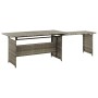 Set de muebles de jardín 2 pzas y cojines ratán sintético gris by , Garden sets - Ref: Foro24-316871, Price: 680,81 €, Discou...