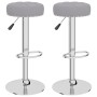 Taburetes de cocina 2 unidades tela gris de , Taburetes de cocina - Ref: Foro24-332971, Precio: 108,45 €, Descuento: %