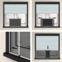 Mosquitera extensible para ventanas blanco (75-143)x50 cm by vidaXL, Mosquito nets for windows - Ref: Foro24-149038, Price: 2...