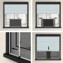 Mosquitera extensible para ventanas blanco (75-143)x50 cm by vidaXL, Mosquito nets for windows - Ref: Foro24-149038, Price: 2...