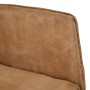 Silla mecedora de lona vintage marrón by , Rocking chairs - Ref: Foro24-339684, Price: 130,98 €, Discount: %