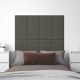Paneles de pared 12 uds terciopelo gris oscuro 30x30 cm 1,08 m² de , Recubrimiento de paredes - Ref: Foro24-344043, Precio: 3...