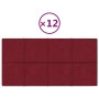 Paneles de pared 12 uds terciopelo rojo tinto 60x30 cm 2,16 m² von , Wandverkleidung - Ref: Foro24-344088, Preis: 45,65 €, Ra...