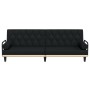 Sofá cama con reposabrazos tela negro von , Sofas - Ref: Foro24-351939, Preis: 281,28 €, Rabatt: %