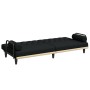 Sofá cama con reposabrazos tela negro von , Sofas - Ref: Foro24-351939, Preis: 281,28 €, Rabatt: %