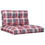 Cojines para palets 2 unidades tela a cuadros rojos von , Kissen für Stühle und Sofas - Ref: Foro24-360702, Preis: 55,32 €, R...