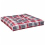 Cojines para palets 2 unidades tela a cuadros rojos von , Kissen für Stühle und Sofas - Ref: Foro24-360702, Preis: 55,32 €, R...