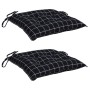 Cojines para silla 2 uds tela a cuadros negro 40x40x7 cm von , Kissen für Stühle und Sofas - Ref: Foro24-361489, Preis: 24,36...