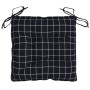 Cojines para silla 2 uds tela a cuadros negro 40x40x7 cm von , Kissen für Stühle und Sofas - Ref: Foro24-361489, Preis: 24,36...