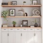Estante de pared madera maciza roble sin tratar 160x60x(2-4) cm von , Regale und Regale - Ref: Foro24-363594, Preis: 110,74 €...