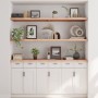 Estante de pared madera maciza roble sin tratar 160x60x(2-4) cm von , Regale und Regale - Ref: Foro24-363594, Preis: 110,74 €...