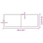 Estante de pared madera maciza roble sin tratar 160x60x(2-4) cm von , Regale und Regale - Ref: Foro24-363594, Preis: 110,74 €...