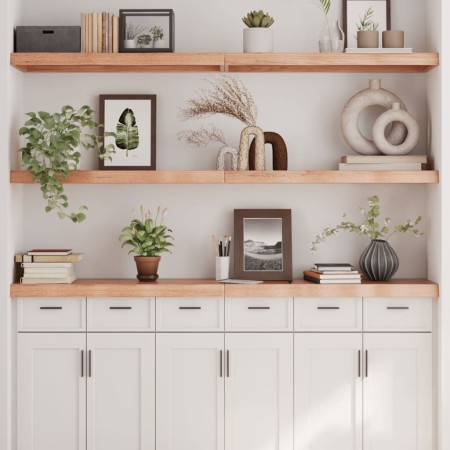 Estante pared madera roble tratada marrón claro 180x30x(2-6) cm by , Shelves and shelves - Ref: Foro24-363717, Price: 56,05 €...