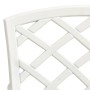Garden chairs 4 units cast aluminum white by vidaXL, Garden chairs - Ref: Foro24-315575, Price: 512,22 €, Discount: %