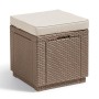 Keter Puf cubo de almacenamiento con cojín capuchino by , Outdoor storage boxes - Ref: Foro24-408952, Price: 72,59 €, Discoun...