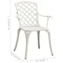 Sillas de jardín 4 unidades aluminio fundido blanco de vidaXL, Sillas de jardín - Ref: Foro24-315575, Precio: 502,30 €, Descu...