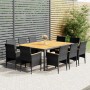 11-piece synthetic rattan garden dining set in gray color. by vidaXL, Garden sets - Ref: Foro24-3058571, Price: 966,00 €, Dis...