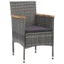 11-piece synthetic rattan garden dining set in gray color. by vidaXL, Garden sets - Ref: Foro24-3058571, Price: 967,82 €, Dis...