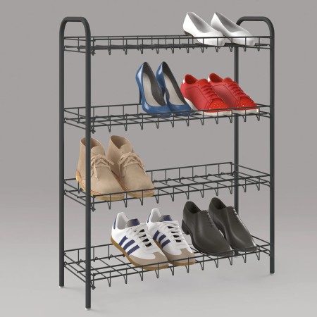 Metaltex Zapatero de 4 niveles Shoe 4 negro by , Shoe racks and shoe organizers - Ref: Foro24-430404, Price: 34,68 €, Discoun...