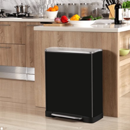 EKO Cubo de pedal E-Cube 50 L negro mate von , Abfallbehälter - Ref: Foro24-440031, Preis: 177,64 €, Rabatt: %