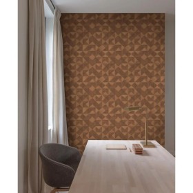 Noordwand Papel pared Topchic Graphic Shapes Facet naranja metalizado by , Painted paper - Ref: Foro24-440486, Price: 21,68 €...