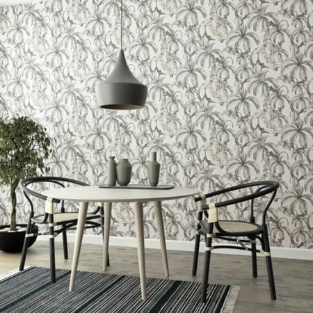 Noordwand Papel de pared Topchic Monkey Jungle Leaves gris y negro | Foro24.es | Tu tienda online para hogar, jardín y más Foro24.es
