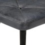 Sillón orejero con reposapiés cuero auténtico gris by , Armchairs - Ref: Foro24-339665, Price: 110,44 €, Discount: %
