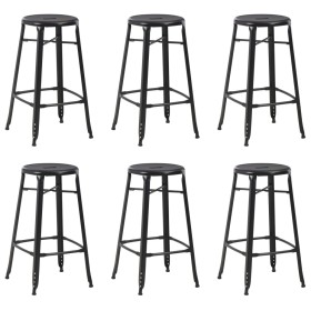Taburetes de cocina 6 unidades acero negro von , Küchenhocker - Ref: Foro24-3054559, Preis: 468,74 €, Rabatt: %