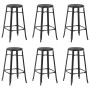 Taburetes de cocina 6 unidades acero negro von , Küchenhocker - Ref: Foro24-3054559, Preis: 468,74 €, Rabatt: %