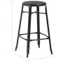 Taburetes de cocina 6 unidades acero negro von , Küchenhocker - Ref: Foro24-3054559, Preis: 468,74 €, Rabatt: %
