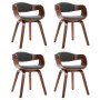 Sillas de comedor 4 unidades madera curvada y tela gris von , Essstühle - Ref: Foro24-3054820, Preis: 708,85 €, Rabatt: %