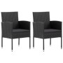 Juego de comedor para jardín 3 piezas ratán sintético negro von , Gartensets - Ref: Foro24-3059411, Preis: 220,56 €, Rabatt: %