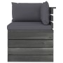 Sofá de palets de jardín 2 plazas y cojines madera maciza pino by , Garden sets - Ref: Foro24-3061731, Price: 207,27 €, Disco...