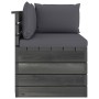 Sofá de palets de jardín 2 plazas y cojines madera maciza pino by , Garden sets - Ref: Foro24-3061731, Price: 207,27 €, Disco...