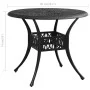 Mesa de jardín aluminio fundido negra 90x90x74 cm de vidaXL, Mesas de jardín - Ref: Foro24-315586, Precio: 225,74 €, Descuent...