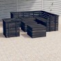 Muebles palets de jardín 8 pzas madera maciza pino gris oscuro by , Garden sets - Ref: Foro24-3063760, Price: 556,61 €, Disco...