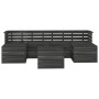 Muebles palets de jardín 7 pzas madera maciza pino gris oscuro by , Garden sets - Ref: Foro24-3063755, Price: 417,66 €, Disco...
